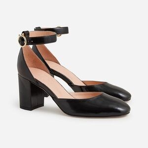 J.Crew Maisie ankle-strap heels in patent leather
